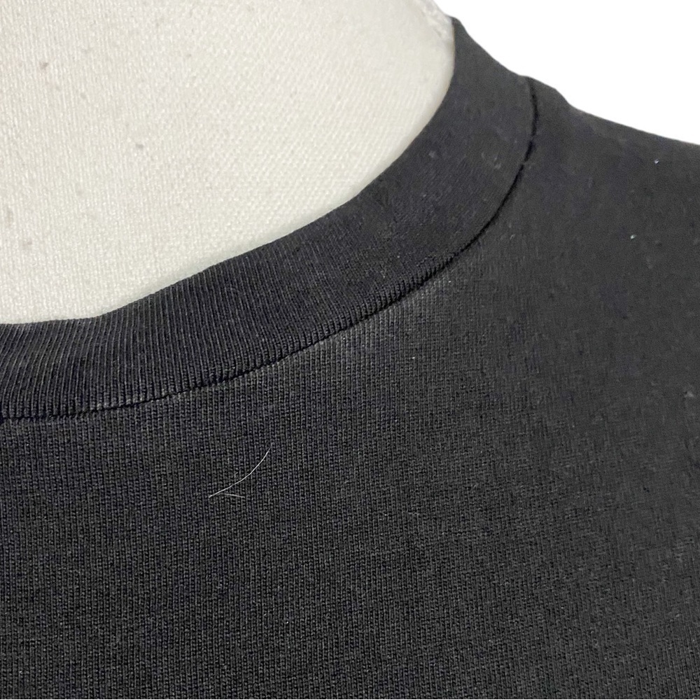 Vilagallo Black Short Sleeve Top with Floral Embellishment on Sleeves - Picture 11 of 14
